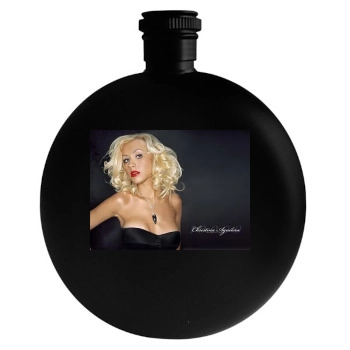 Christina Aguilera Round Flask