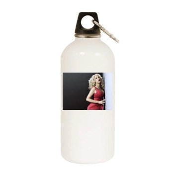 Christina Aguilera White Water Bottle With Carabiner