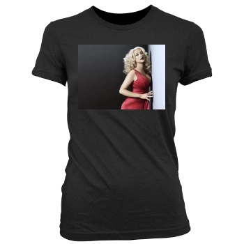 Christina Aguilera Women's Junior Cut Crewneck T-Shirt