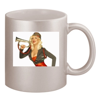 Christina Aguilera 11oz Metallic Silver Mug