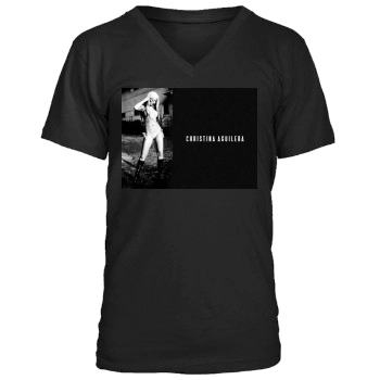 Christina Aguilera Men's V-Neck T-Shirt