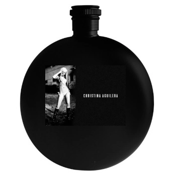 Christina Aguilera Round Flask