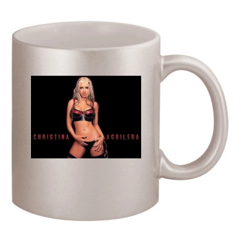 Christina Aguilera 11oz Metallic Silver Mug