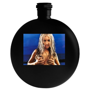 Christina Aguilera Round Flask