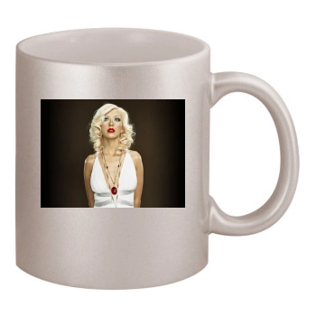 Christina Aguilera 11oz Metallic Silver Mug