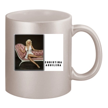 Christina Aguilera 11oz Metallic Silver Mug