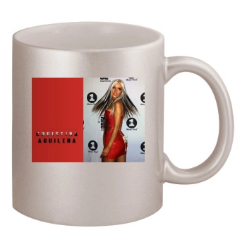 Christina Aguilera 11oz Metallic Silver Mug