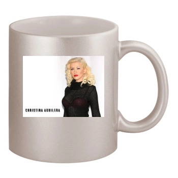 Christina Aguilera 11oz Metallic Silver Mug