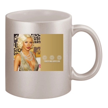 Christina Aguilera 11oz Metallic Silver Mug