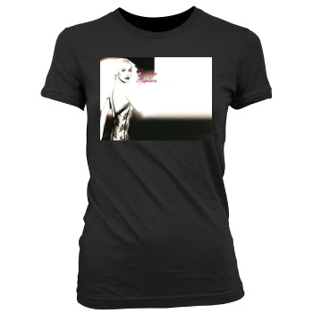 Christina Aguilera Women's Junior Cut Crewneck T-Shirt