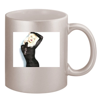 Christina Aguilera 11oz Metallic Silver Mug