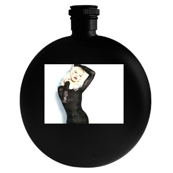 Christina Aguilera Round Flask