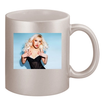 Christina Aguilera 11oz Metallic Silver Mug