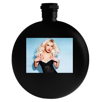 Christina Aguilera Round Flask