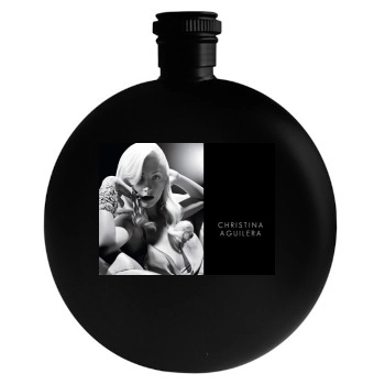 Christina Aguilera Round Flask