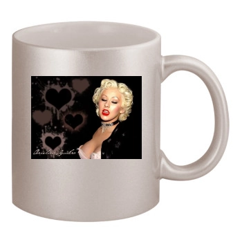 Christina Aguilera 11oz Metallic Silver Mug