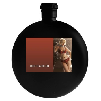 Christina Aguilera Round Flask