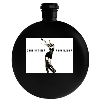 Christina Aguilera Round Flask