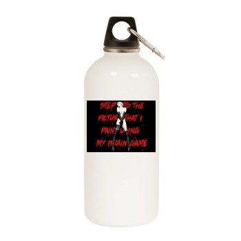 Christina Aguilera White Water Bottle With Carabiner