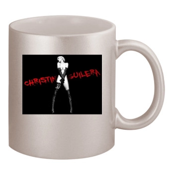 Christina Aguilera 11oz Metallic Silver Mug