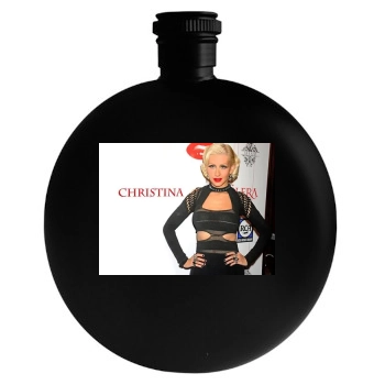 Christina Aguilera Round Flask