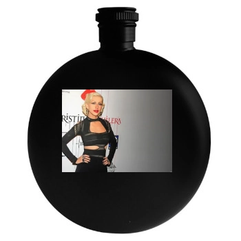 Christina Aguilera Round Flask