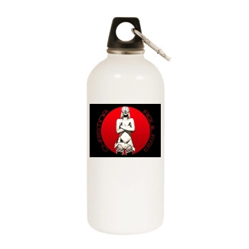 Christina Aguilera White Water Bottle With Carabiner