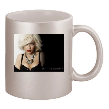 Christina Aguilera 11oz Metallic Silver Mug