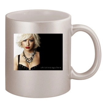 Christina Aguilera 11oz Metallic Silver Mug