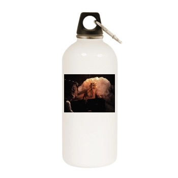 Christina Aguilera White Water Bottle With Carabiner