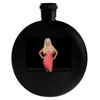 Christina Aguilera Round Flask