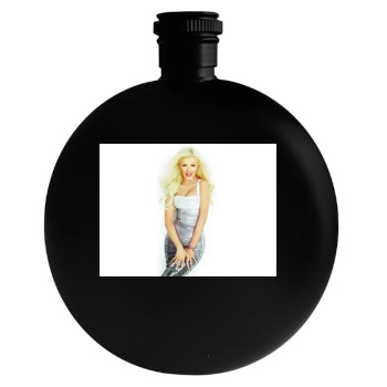 Christina Aguilera Round Flask