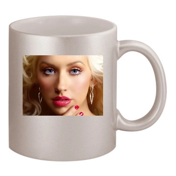 Christina Aguilera 11oz Metallic Silver Mug