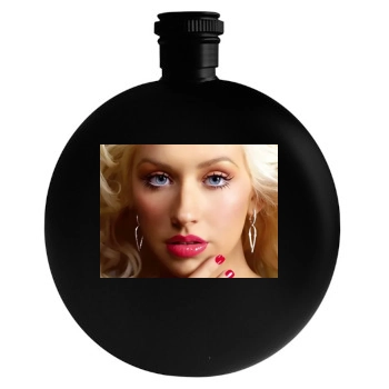 Christina Aguilera Round Flask