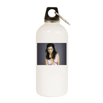 Christina Aguilera White Water Bottle With Carabiner