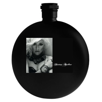 Christina Aguilera Round Flask