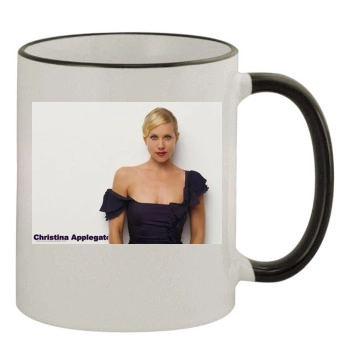 Christina Applegate 11oz Colored Rim & Handle Mug