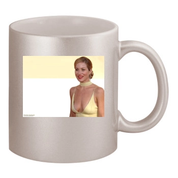 Christina Applegate 11oz Metallic Silver Mug