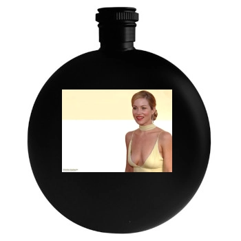 Christina Applegate Round Flask