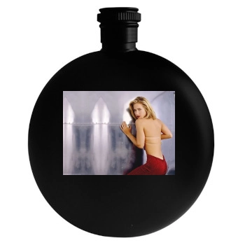 Christina Applegate Round Flask