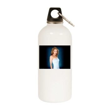 Christina Applegate White Water Bottle With Carabiner