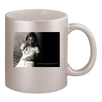 Christina Applegate 11oz Metallic Silver Mug