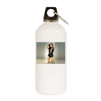 Christina Milian White Water Bottle With Carabiner