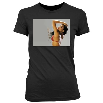 Christina Milian Women's Junior Cut Crewneck T-Shirt