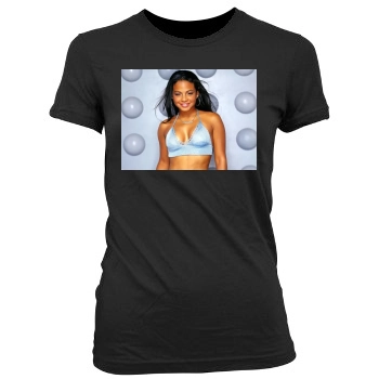 Christina Milian Women's Junior Cut Crewneck T-Shirt