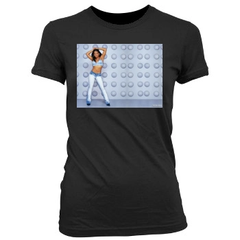 Christina Milian Women's Junior Cut Crewneck T-Shirt