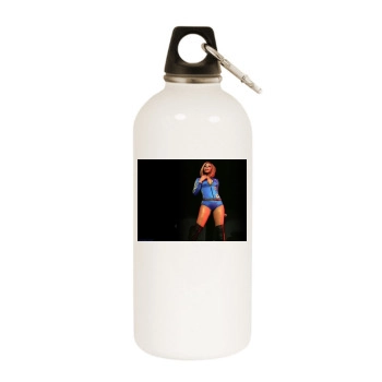 Christina Milian White Water Bottle With Carabiner