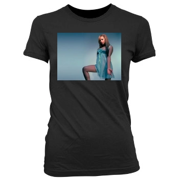 Christina Milian Women's Junior Cut Crewneck T-Shirt