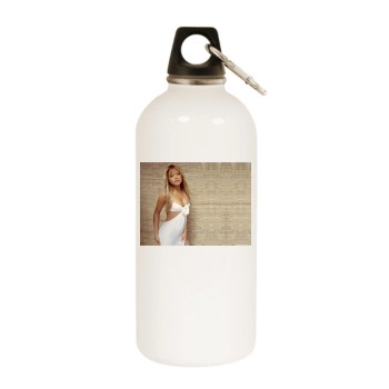 Christina Milian White Water Bottle With Carabiner