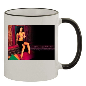 Christina Milian 11oz Colored Rim & Handle Mug